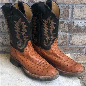 Full Quill Ostrich boots
